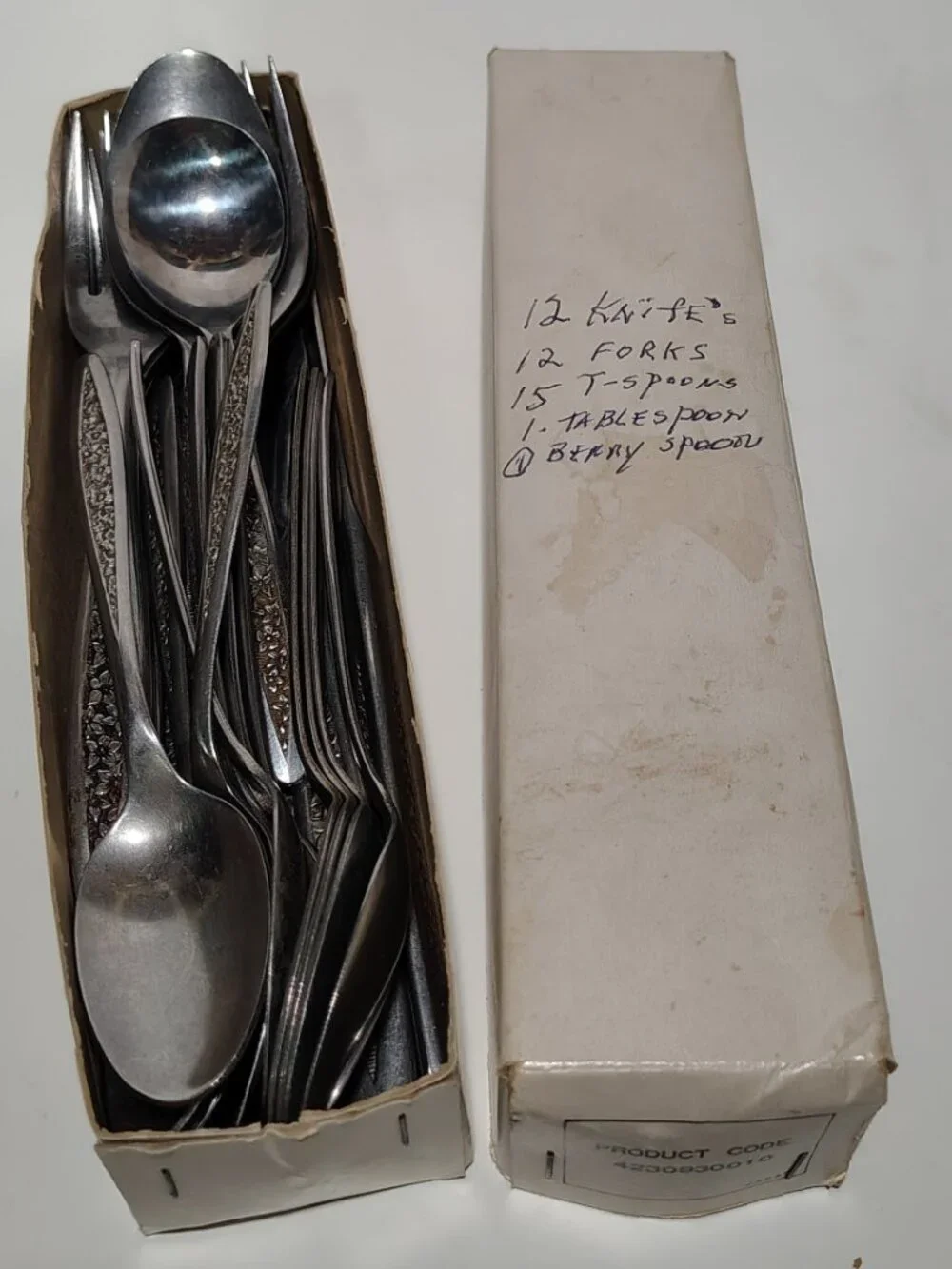 Vintage Customcraft Petal Lane Stainless Flatware 30 Pc Floral Silverware Set